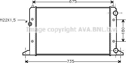 Ava Quality Cooling VN2160 - Radiators, Motora dzesēšanas sistēma ps1.lv