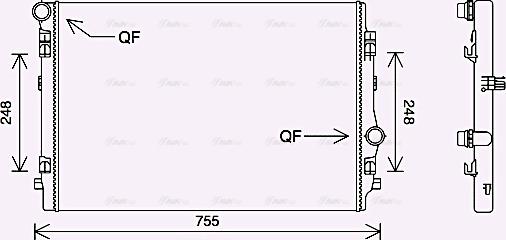 Ava Quality Cooling VN2398 - Radiators, Motora dzesēšanas sistēma ps1.lv