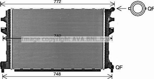 Ava Quality Cooling VN2383 - Radiators, Motora dzesēšanas sistēma ps1.lv