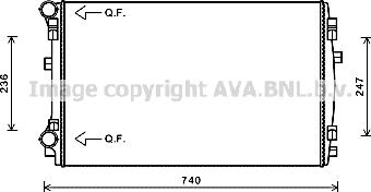 Ava Quality Cooling VN2338 - Radiators, Motora dzesēšanas sistēma ps1.lv