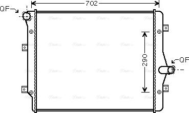 Ava Quality Cooling VN2208 - Radiators, Motora dzesēšanas sistēma ps1.lv