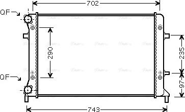 Ava Quality Cooling VN2228 - Radiators, Motora dzesēšanas sistēma ps1.lv