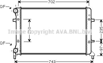 Ava Quality Cooling VN2223 - Radiators, Motora dzesēšanas sistēma ps1.lv