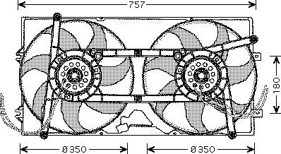 Ava Quality Cooling VN7504 - Ventilators, Motora dzesēšanas sistēma ps1.lv