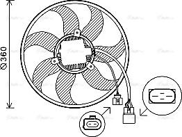 Ava Quality Cooling VN7537 - Ventilators, Motora dzesēšanas sistēma ps1.lv