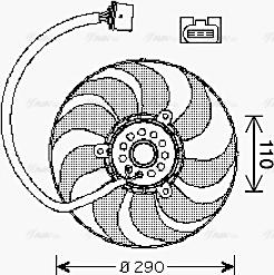 Ava Quality Cooling VN7522 - Ventilators, Motora dzesēšanas sistēma ps1.lv