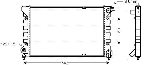 Ava Quality Cooling VNA2041 - Radiators, Motora dzesēšanas sistēma ps1.lv