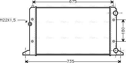 Ava Quality Cooling VNA2160 - Radiators, Motora dzesēšanas sistēma ps1.lv