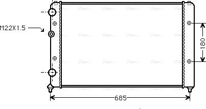 Ava Quality Cooling VNA2115 - Radiators, Motora dzesēšanas sistēma ps1.lv