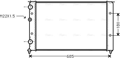 Ava Quality Cooling VNA2124 - Radiators, Motora dzesēšanas sistēma ps1.lv