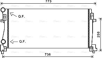 Ava Quality Cooling VNA2340 - Radiators, Motora dzesēšanas sistēma ps1.lv