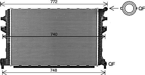 Ava Quality Cooling VNA2383 - Radiators, Motora dzesēšanas sistēma ps1.lv