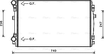 Ava Quality Cooling VNA2338 - Radiators, Motora dzesēšanas sistēma ps1.lv