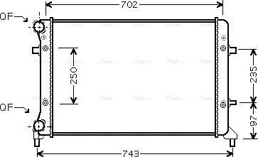 Ava Quality Cooling VNA2223 - Radiators, Motora dzesēšanas sistēma ps1.lv