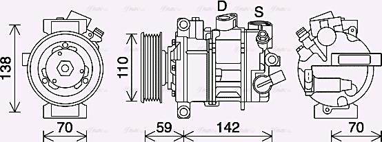 Ava Quality Cooling VNAK401 - Kompresors, Gaisa kond. sistēma ps1.lv