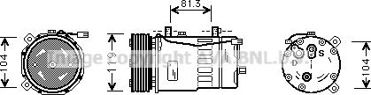 Ava Quality Cooling VNAK046 - Kompresors, Gaisa kond. sistēma ps1.lv