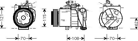 Ava Quality Cooling VNAK064 - Kompresors, Gaisa kond. sistēma ps1.lv