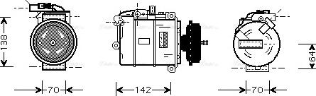 Ava Quality Cooling VNAK087 - Kompresors, Gaisa kond. sistēma ps1.lv