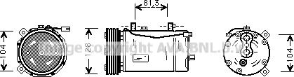 Ava Quality Cooling VNK164 - Kompresors, Gaisa kond. sistēma ps1.lv