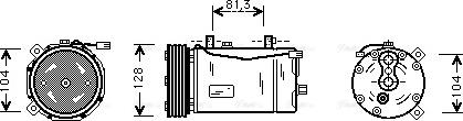 Ava Quality Cooling VNAK164 - Kompresors, Gaisa kond. sistēma ps1.lv