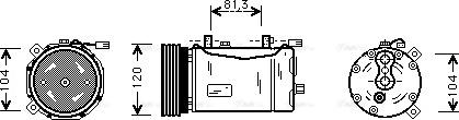 Ava Quality Cooling VNAK172 - Kompresors, Gaisa kond. sistēma ps1.lv