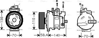 Ava Quality Cooling VNAK265 - Kompresors, Gaisa kond. sistēma ps1.lv