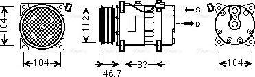 Ava Quality Cooling VNAK288 - Kompresors, Gaisa kond. sistēma ps1.lv