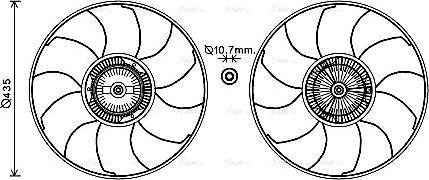 Ava Quality Cooling VNF332 - Ventilators, Motora dzesēšanas sistēma ps1.lv