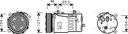 Ava Quality Cooling VNK050 - Kompresors, Gaisa kond. sistēma ps1.lv