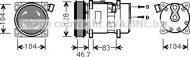 Ava Quality Cooling VNK309 - Kompresors, Gaisa kond. sistēma ps1.lv