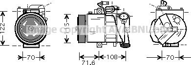 Ava Quality Cooling VNK257 - Kompresors, Gaisa kond. sistēma ps1.lv