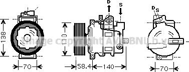 Ava Quality Cooling VNK265 - Kompresors, Gaisa kond. sistēma ps1.lv