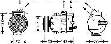 Ava Quality Cooling VNK284 - Kompresors, Gaisa kond. sistēma ps1.lv