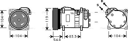 Ava Quality Cooling VNK281 - Kompresors, Gaisa kond. sistēma ps1.lv