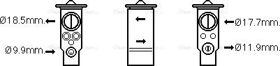 Ava Quality Cooling VO1171 - Izplešanās vārsts, Gaisa kond. sistēma ps1.lv