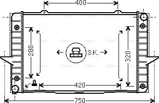 Ava Quality Cooling VO 2093 - Radiators, Motora dzesēšanas sistēma ps1.lv