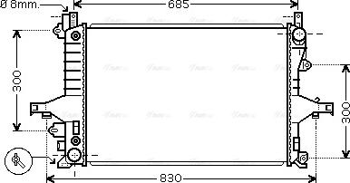 Ava Quality Cooling VO 2115 - Radiators, Motora dzesēšanas sistēma ps1.lv