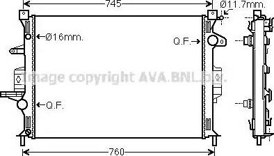 Ava Quality Cooling VO2187 - Radiators, Motora dzesēšanas sistēma ps1.lv