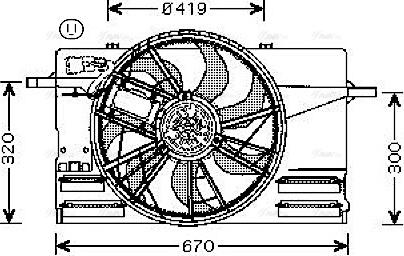 Ava Quality Cooling VO 7508 - Ventilators, Motora dzesēšanas sistēma ps1.lv