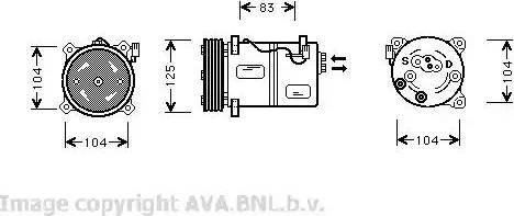 Ava Quality Cooling VO K030 - Kompresors, Gaisa kond. sistēma ps1.lv