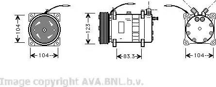 Ava Quality Cooling VO K102 - Kompresors, Gaisa kond. sistēma ps1.lv