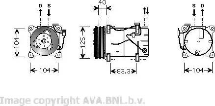 Ava Quality Cooling VO K119 - Kompresors, Gaisa kond. sistēma ps1.lv