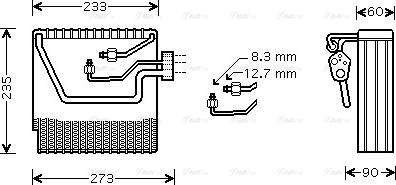 Ava Quality Cooling VO V111 - Iztvaikotājs, Gaisa kondicionēšanas sistēma ps1.lv