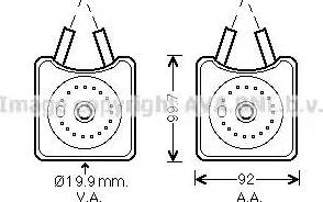 Ava Quality Cooling VW3215 - Eļļas radiators, Motoreļļa ps1.lv