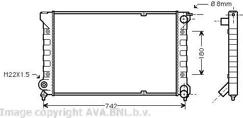 Ava Quality Cooling VW 2041 - Radiators, Motora dzesēšanas sistēma ps1.lv