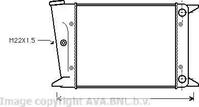 Ava Quality Cooling VW 2004 - Radiators, Motora dzesēšanas sistēma ps1.lv