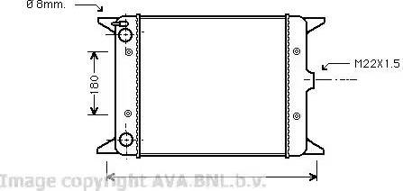 Ava Quality Cooling VW 2012 - Radiators, Motora dzesēšanas sistēma ps1.lv