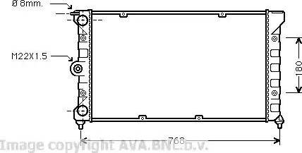 Ava Quality Cooling VW 2080 - Radiators, Motora dzesēšanas sistēma ps1.lv