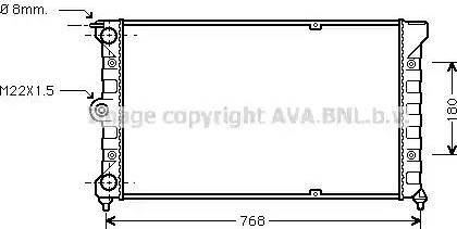 Ava Quality Cooling VW 2037 - Radiators, Motora dzesēšanas sistēma ps1.lv