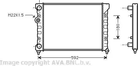 Ava Quality Cooling VW 2029 - Radiators, Motora dzesēšanas sistēma ps1.lv